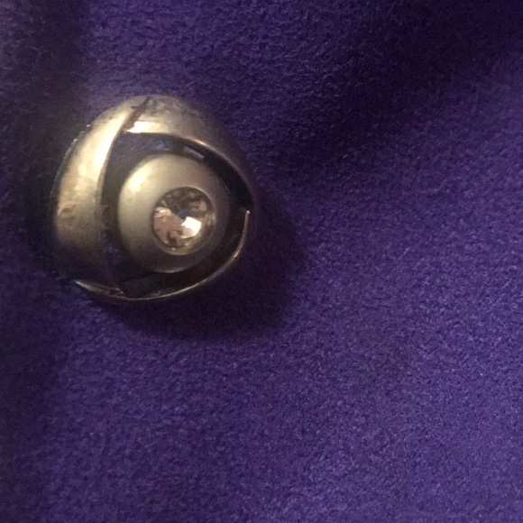 Beautiful Studded KB Purple Suede 2 Piece Suit. - Picture 2 of 5